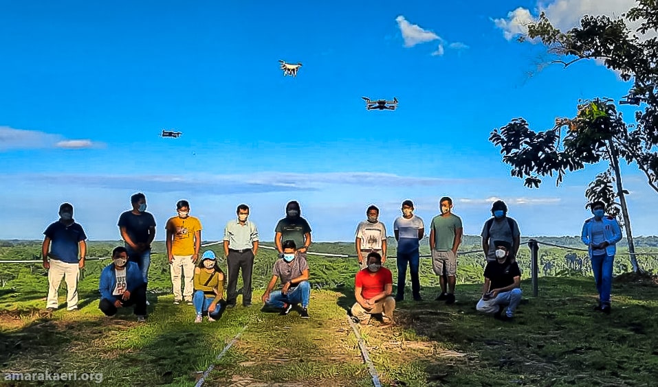 Vigilantes comunales de la Reserva Comunal Amarakaeri se acreditan como operadores de drones