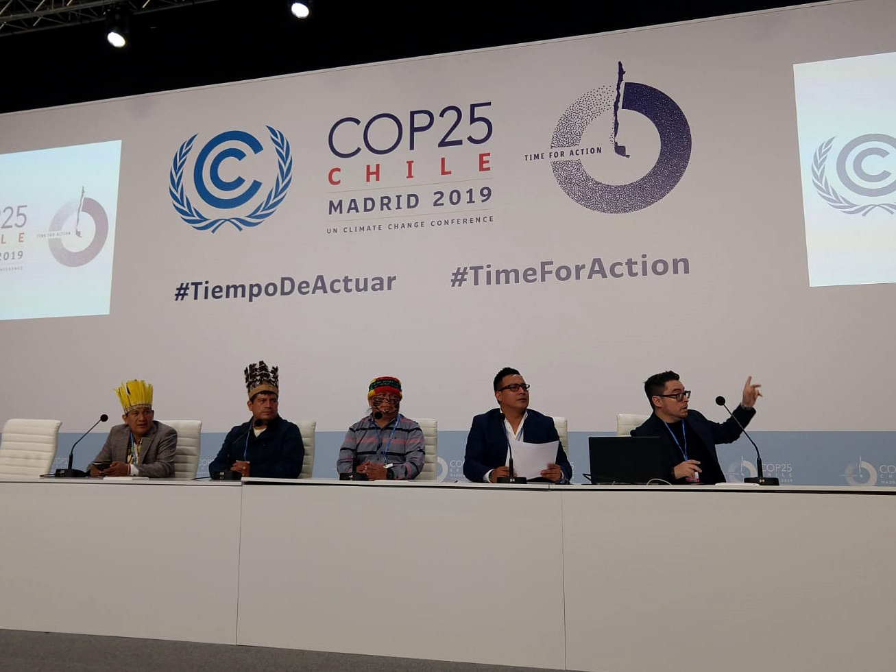 Durante la COP25, ECA Amarakaeri y Anecap evidenciaron la alianza intercultural que existe entre el Estado peruano y los pueblos indígenas a través de la cogestión de la Reserva Comunal Amarakaeri