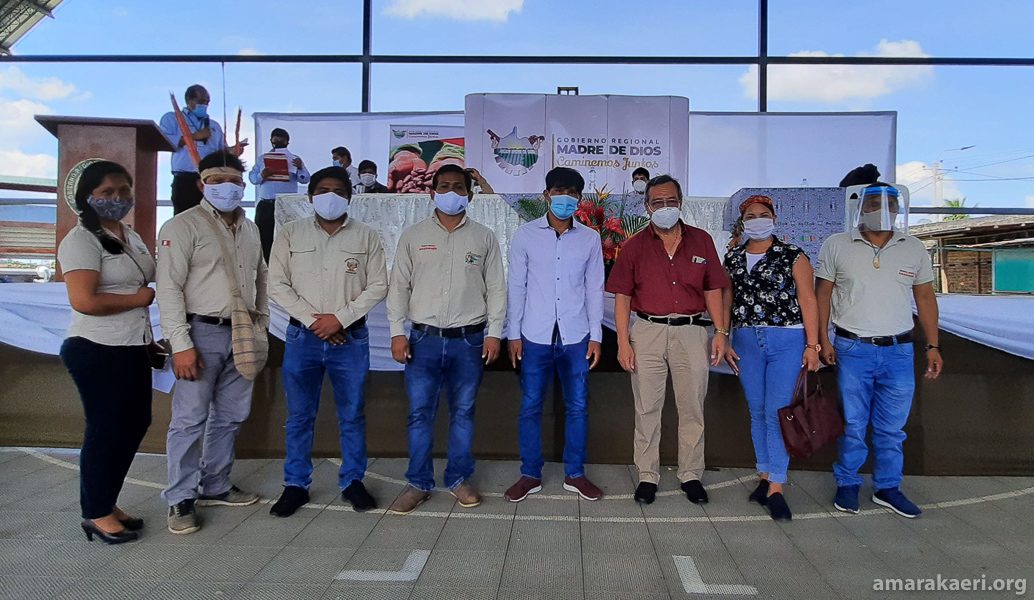 Cogestión Amarakaeri presente en la suscripción de convenios entre el gobierno regional de Madre de Dios y los agentes económicos organizados ganadores del fondo PROCOMPITE 2020 GOREMAD