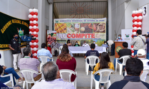 Comunidad nativa Shintuya recibe equipos de Procompite 2020