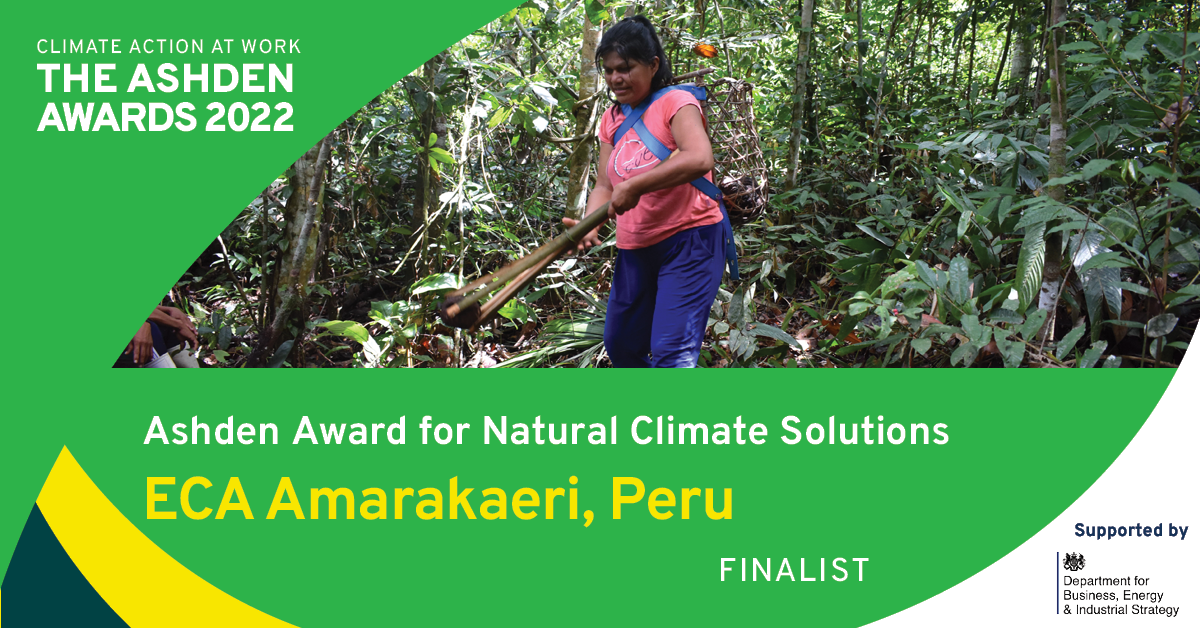 ECA Amarakaeri, subcampeón del Premio Ashden 2022