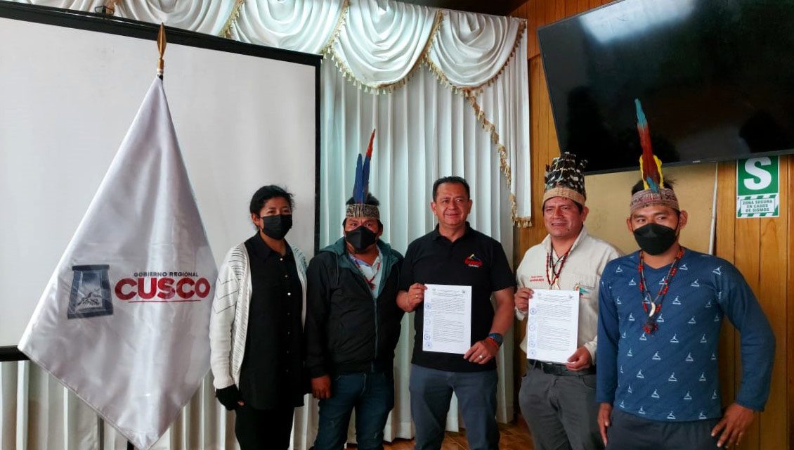 ECA Amarakaeri y Geragri Cusco suscriben convenio para impulsar saneamiento físico y legal de CCNN