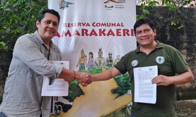 ECA Amarakaeri firma convenio con Manutata SAC para fortalecer el aprovechamiento sostenible de castaña en la RCA
