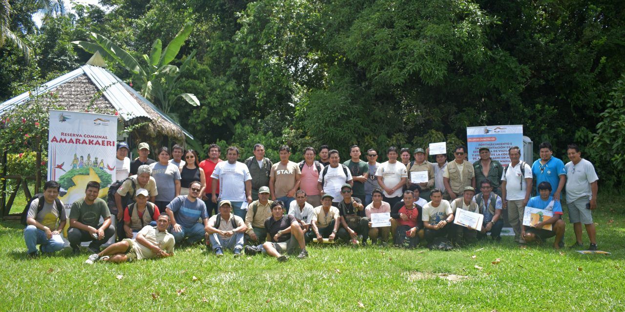 Se consolida el sistema de Vigilancia y Control de la cogestión de la Reserva Comunal Amarakaeri con fortalecimiento de capacidades y equipamiento