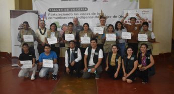 Red de comunicadores indígenas del ECA Amarakaeri fortalece sus capacidades comunicativas